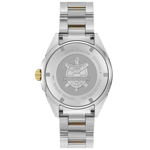 Мъжки ръчен часовник с автоматичен механизъм - корпус от Стомана - Стоманена верижка - цвят Черен Злато