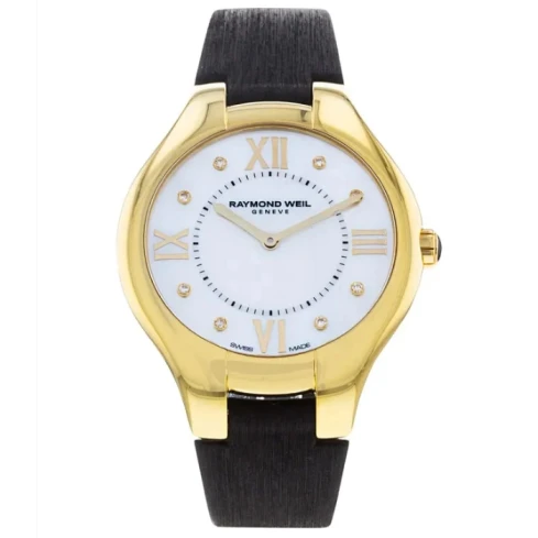 Дамски ръчен часовник с кварцов механизъм - корпус от Стомана - Сатен - цвят Седеф Черен