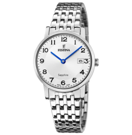 Мъжки ръчен часовник с кварцов механизъм - корпус от Стомана - Стоманена верижка - цвят Сив Сив