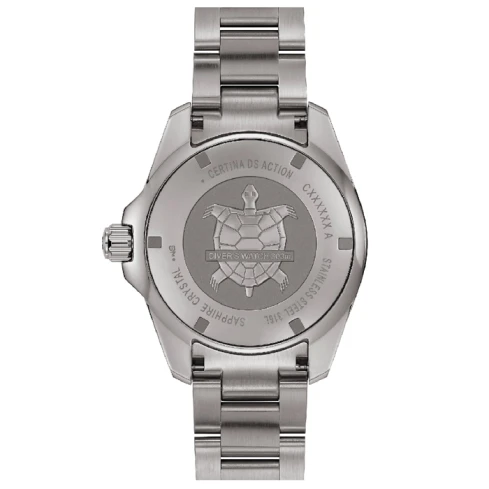 Мъжки ръчен часовник с автоматичен механизъм - корпус от Титан - Титаниева верижка - цвят Черен Сив