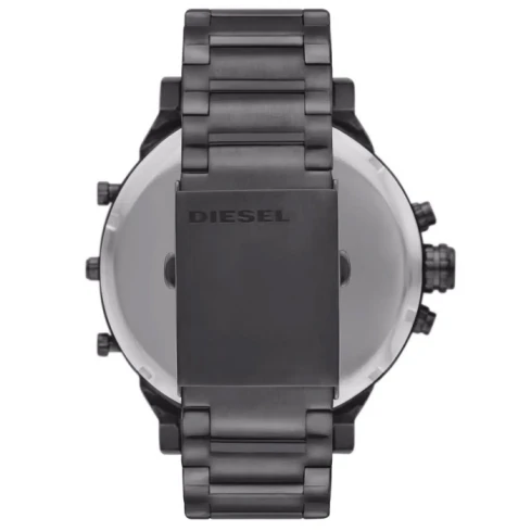 Мъжки ръчен часовник с кварцов механизъм - корпус от Стомана - Стоманена верижка - цвят Черен Черен