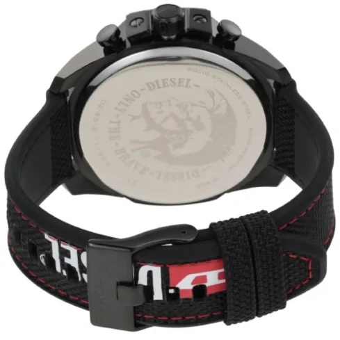 Мъжки ръчен часовник с кварцов механизъм - корпус от Стомана - Текстил - цвят Сив