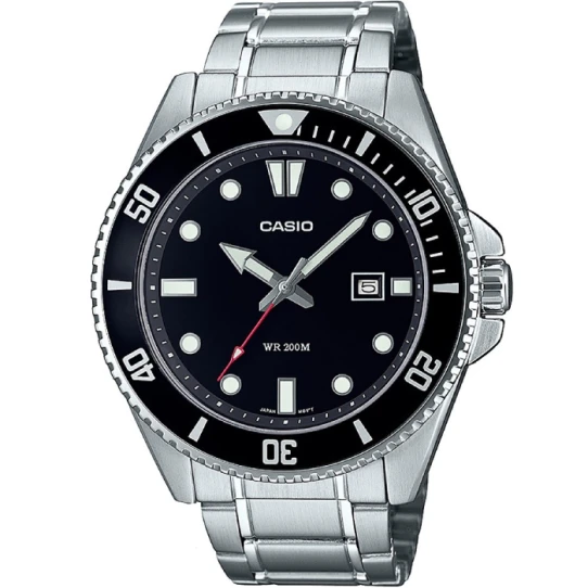 Мъжки ръчен часовник с кварцов механизъм - корпус от Стомана - Стоманена верижка - цвят Черен Сив