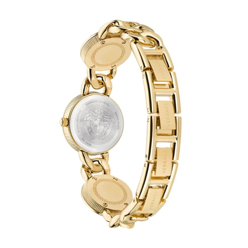 Дамски ръчен часовник с кварцов механизъм - корпус от Стомана - Стоманена верижка - цвят Черен Злато