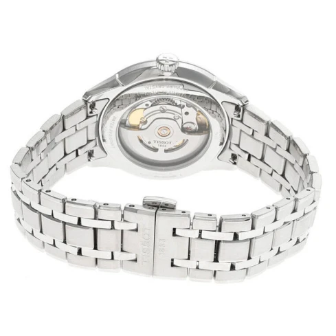 Мъжки ръчен часовник с автоматичен механизъм - корпус от Стомана - Стоманена верижка - цвят Черен