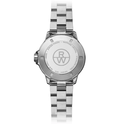 Мъжки ръчен часовник с кварцов механизъм - корпус от Стомана и алуминий - Стоманена верижка - цвят Черен