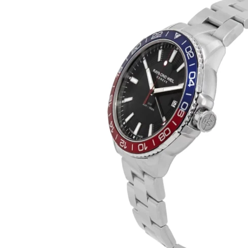 Мъжки ръчен часовник с кварцов механизъм - корпус от Стомана и алуминий - Стоманена верижка - цвят Черен