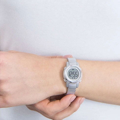 Унисекс ръчен часовник с кварцов механизъм - корпус от Полимер - Каучук - цвят Сив Сив