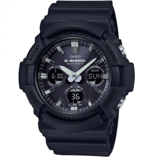 Мъжки ръчен часовник с кварцов механизъм - корпус от Полимер - Полимер - цвят Черен