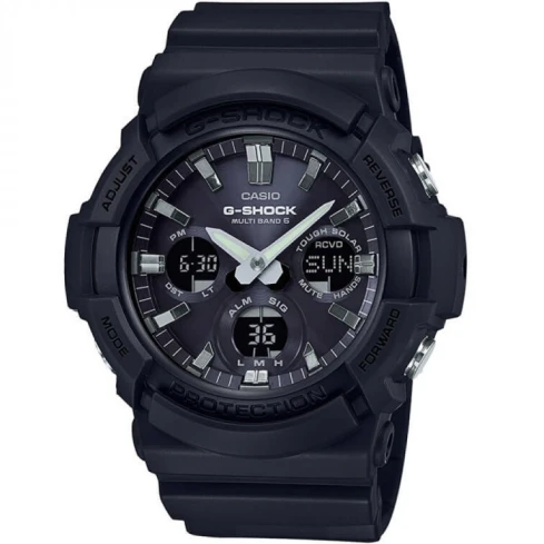 Мъжки ръчен часовник с кварцов механизъм - корпус от Полимер - Полимер - цвят Черен