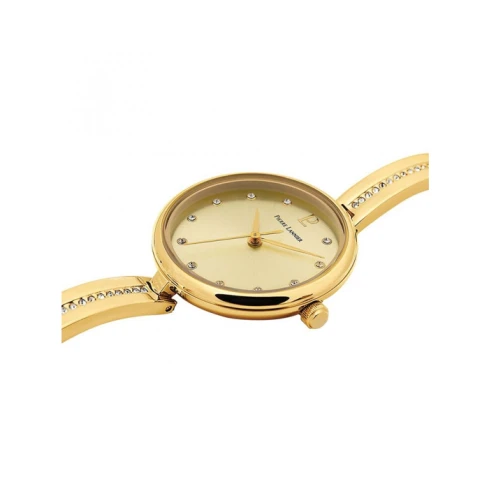 Дамски ръчен часовник с кварцов механизъм - корпус от Стомана - Стоманена верижка - цвят Злато