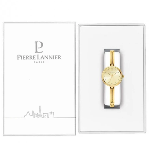 Дамски ръчен часовник с кварцов механизъм - корпус от Стомана - Стоманена верижка - цвят Злато