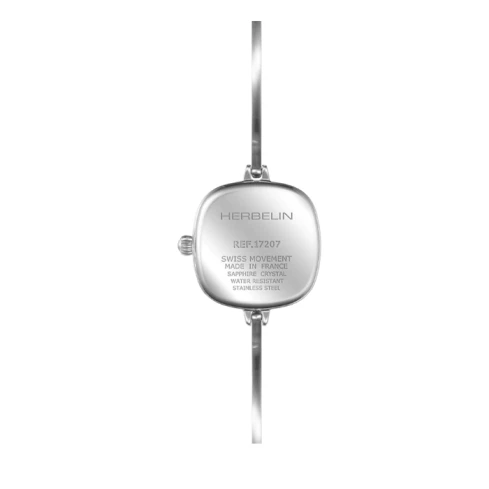 Дамски ръчен часовник с кварцов механизъм - корпус от Стомана - Стоманена верижка - цвят Черен Сив