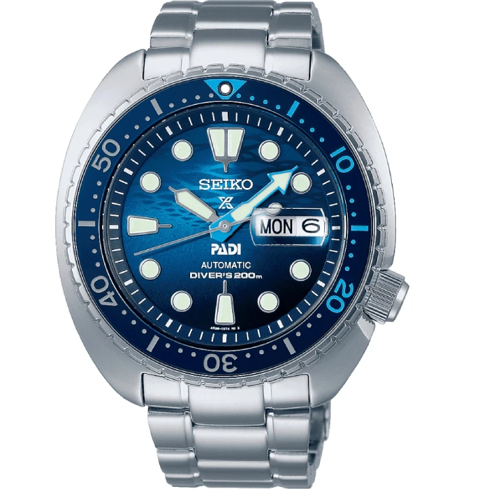 Мъжки ръчен часовник с автоматичен механизъм - корпус от Стомана - Стоманена верижка - цвят Тюркоаз