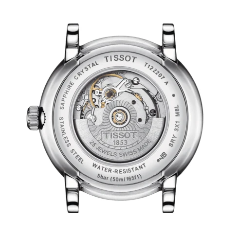 Дамски ръчен часовник с автоматичен механизъм - корпус от Стомана - Стоманена верижка - цвят Сребрист Сив