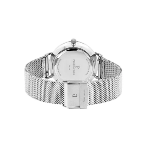 Дамски ръчен часовник с кварцов механизъм - корпус от Стомана - Меш - цвят Бял Сив