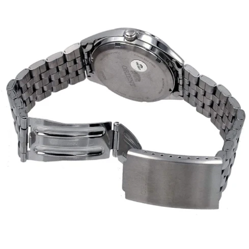 Мъжки ръчен часовник с автоматичен механизъм - корпус от Стомана - Стоманена верижка - цвят Син Сив