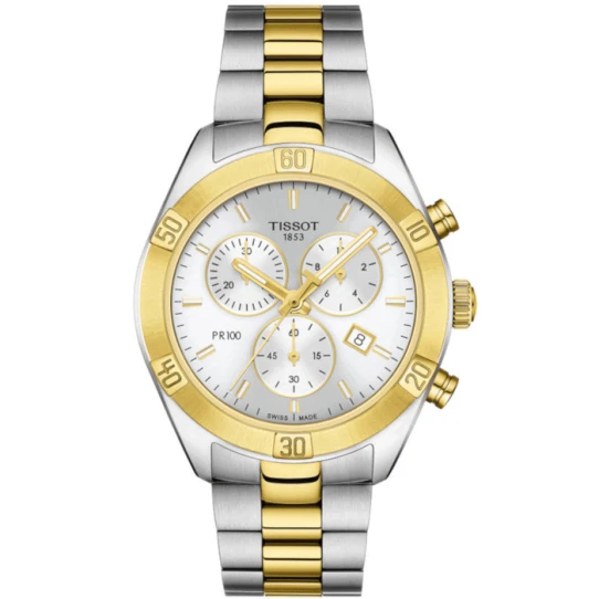 Дамски ръчен часовник с кварцов механизъм - корпус от Стомана - Стоманена верижка - цвят Сив Злато