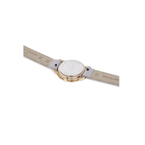 Дамски ръчен часовник с кварцов механизъм - корпус от Стомана - Естествена кожа - цвят Бял Розов