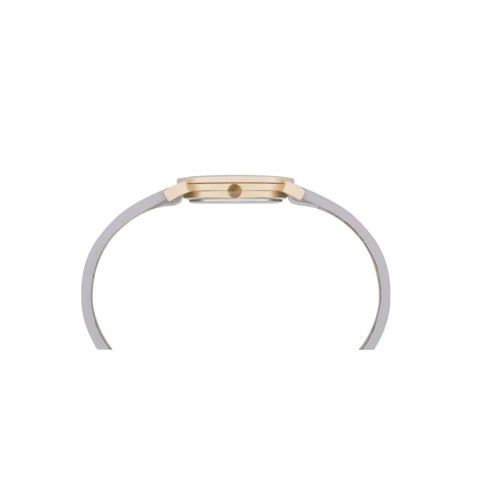 Дамски ръчен часовник с кварцов механизъм - корпус от Стомана - Естествена кожа - цвят Бял Розов