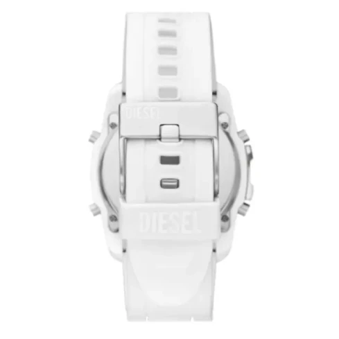 Мъжки ръчен часовник с кварцов механизъм - корпус от Стомана - Силиконова каишка - цвят Черен