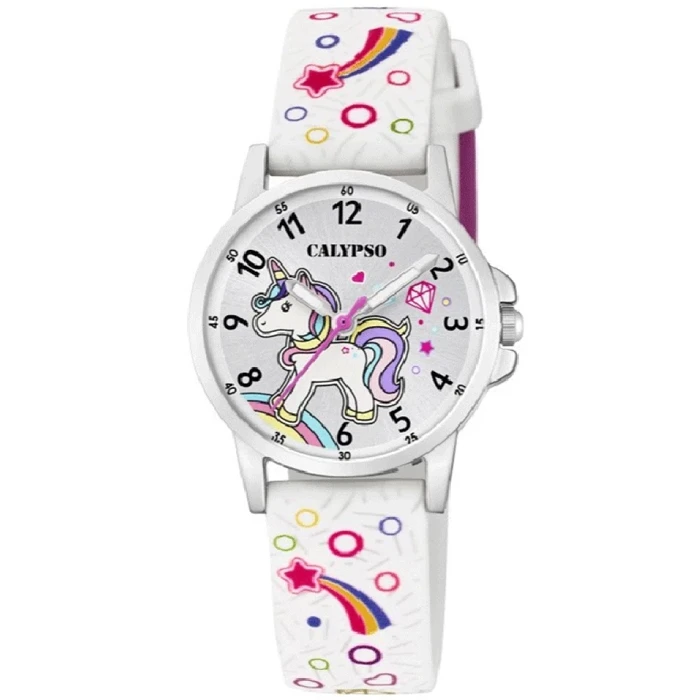 Унисекс ръчен часовник с кварцов механизъм - корпус от Полимер - Полимер - цвят Сребрист Розов