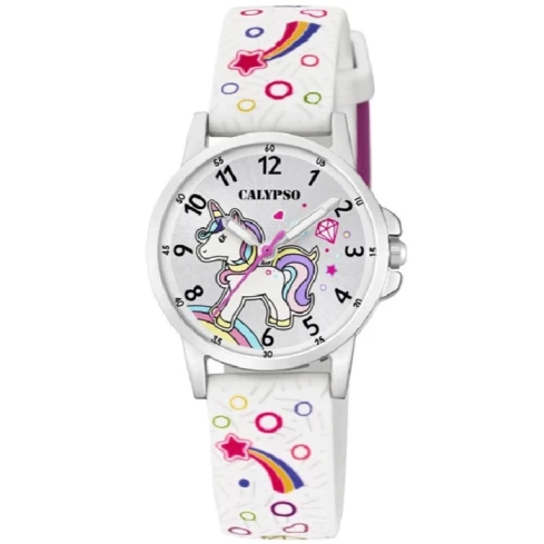 Унисекс ръчен часовник с кварцов механизъм - корпус от Полимер - Полимер - цвят Сребрист Розов