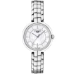Tissot T094.210.11.111.00 Flamingo - Дамски ръчен часовник с кварцов механизъм - корпус от Стомана - Стоманена верижка - цвят Седеф Сив