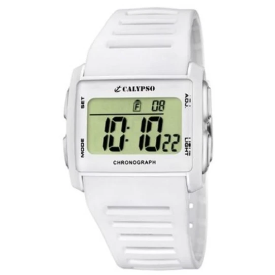 Унисекс ръчен часовник с кварцов механизъм - корпус от Полимер - Полимер - цвят Сив Бял