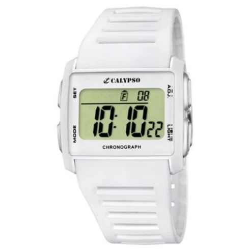 Унисекс ръчен часовник с кварцов механизъм - корпус от Полимер - Полимер - цвят Сив Бял