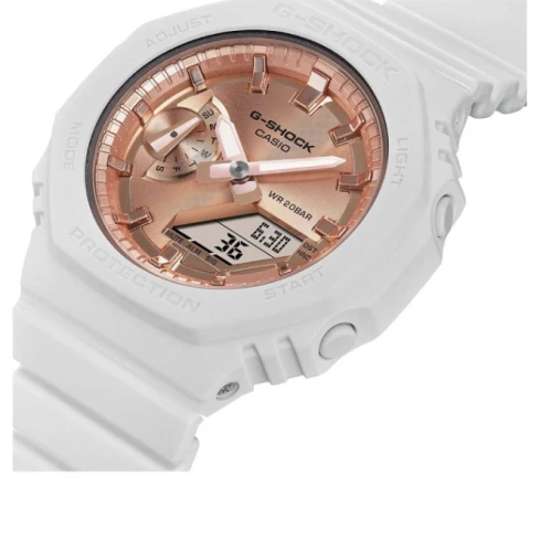 Дамски ръчен часовник с кварцов механизъм - корпус от Полимер - Полимер - цвят Розово Злато