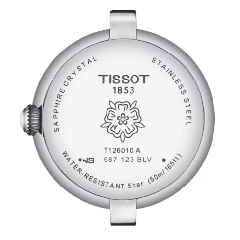 Дамски ръчен часовник с кварцов механизъм - корпус от Стомана - Естествена кожа - цвят Седеф Син