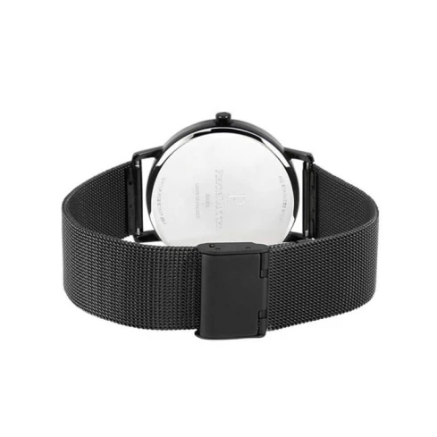 Мъжки ръчен часовник с кварцов механизъм - корпус от Стомана - Меш - цвят Черен Черен