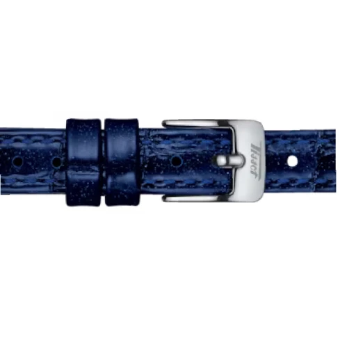 Дамски ръчен часовник с кварцов механизъм - корпус от Стомана - Естествена кожа - цвят Син Син