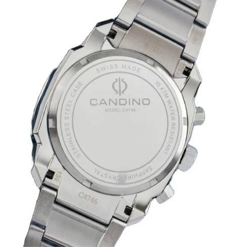 Мъжки ръчен часовник с кварцов механизъм - корпус от Стомана - Стоманена верижка - цвят Син Бял