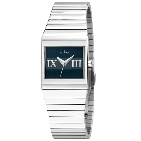 Дамски ръчен часовник с кварцов механизъм - корпус от Стомана - Стоманена верижка - цвят Син