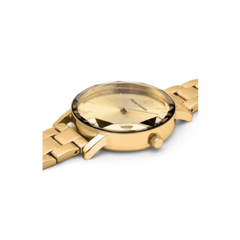 Дамски ръчен часовник с кварцов механизъм - корпус от Стомана - Стоманена верижка - цвят Злато