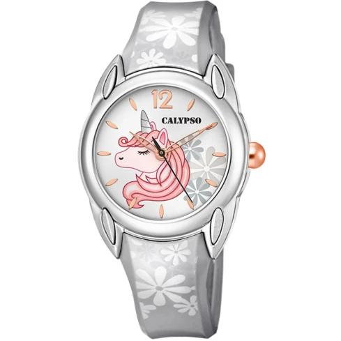 Унисекс ръчен часовник с кварцов механизъм - корпус от Полимер - Полимер - цвят Сив Сив