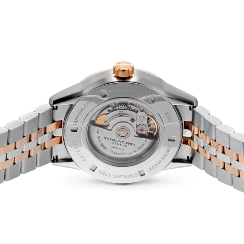 Мъжки ръчен часовник с автоматичен механизъм - корпус от Стомана - Стоманена верижка - цвят Черен Сив