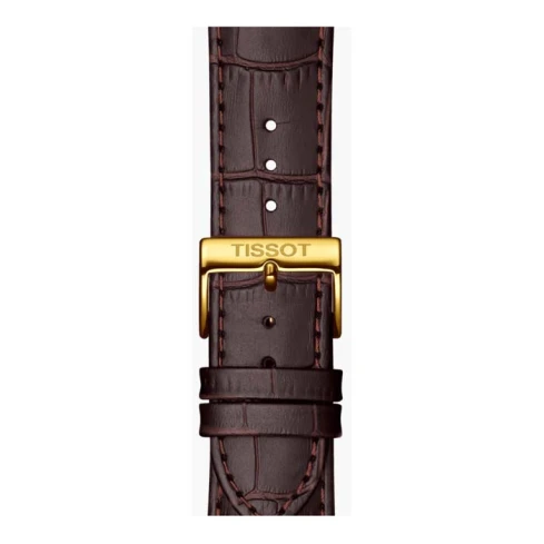 Мъжки ръчен часовник с кварцов механизъм - корпус от Стомана - Естествена кожа - цвят Бежов Кафяв