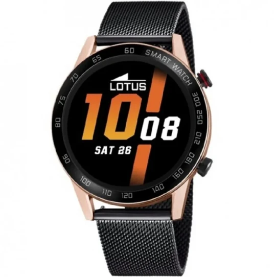 Мъжки ръчен часовник с смарт дигитален механизъм - корпус от Цинкови сплави - Меш - цвят Черен Черен