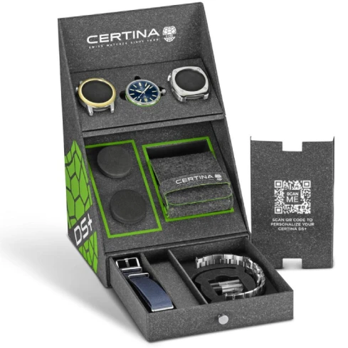 Мъжки ръчен часовник с автоматичен механизъм - корпус от Стомана - Стоманена верижка - цвят Син Жълт