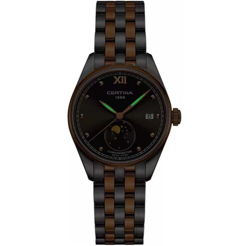 Дамски ръчен часовник с кварцов механизъм - корпус от Стомана - Стоманена верижка - цвят Сив Розово Злато