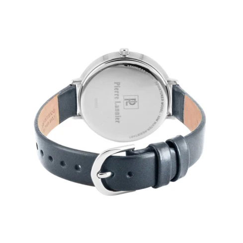 Дамски ръчен часовник с кварцов механизъм - корпус от Стомана - Естествена кожа - цвят Зелен Черен