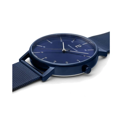 Мъжки ръчен часовник с кварцов механизъм - корпус от Стомана - Меш - цвят Син Син