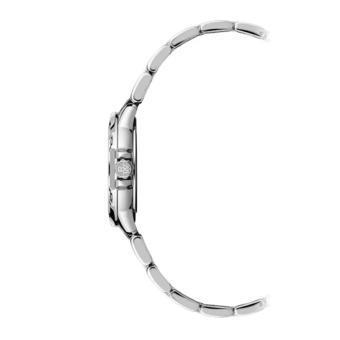 Дамски ръчен часовник с кварцов механизъм - корпус от Стомана - Стоманена верижка - цвят Седеф Сив