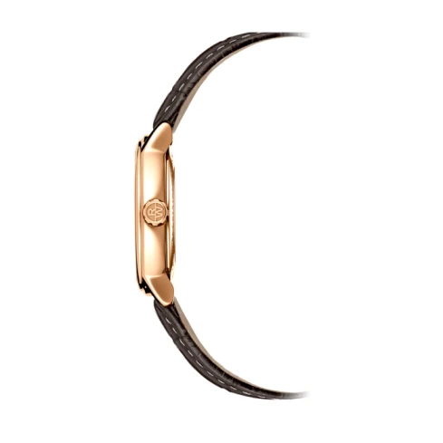 Мъжки ръчен часовник с автоматичен механизъм - корпус от Стомана - Естествена кожа - цвят Черен Кафяв