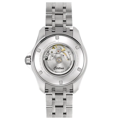 Мъжки ръчен часовник с автоматичен механизъм - корпус от Стомана - Стоманена верижка - цвят Сив Сив