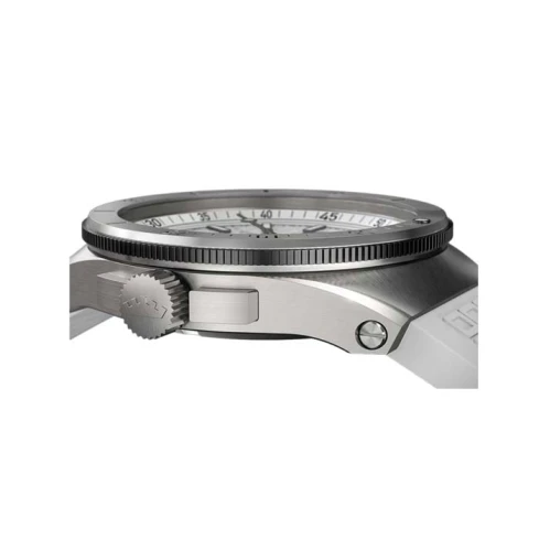 Дамски ръчен часовник с автоматичен механизъм - корпус от Стомана - Каучук - цвят Бял Бял