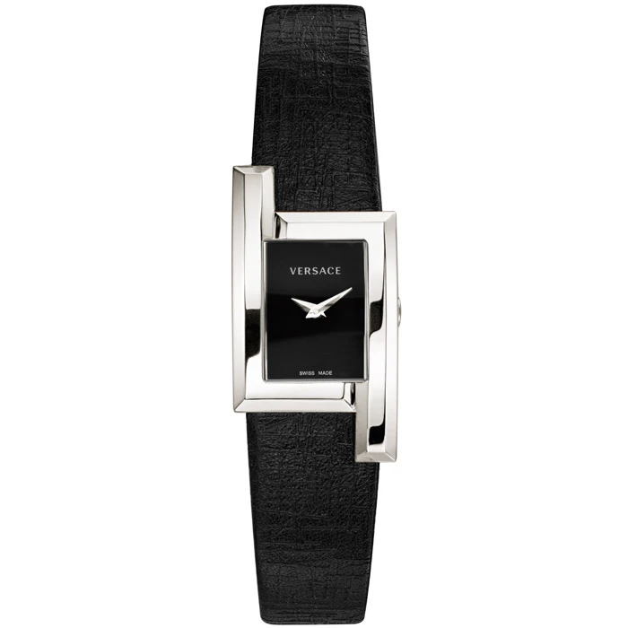 Дамски ръчен часовник с кварцов механизъм - корпус от Стомана - цвят Черен